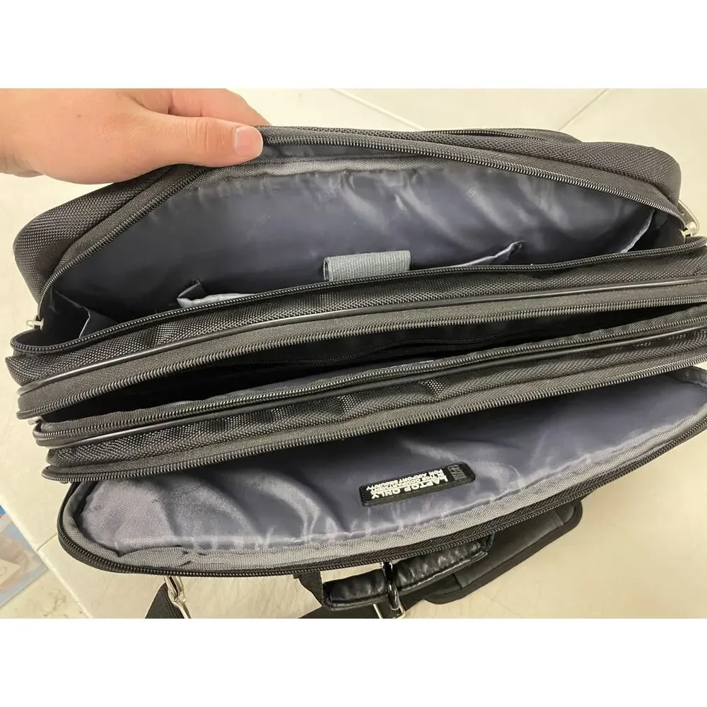 Samsonite Expandable Laptop/Messenger Bag Shoulder Strap Canvas Black